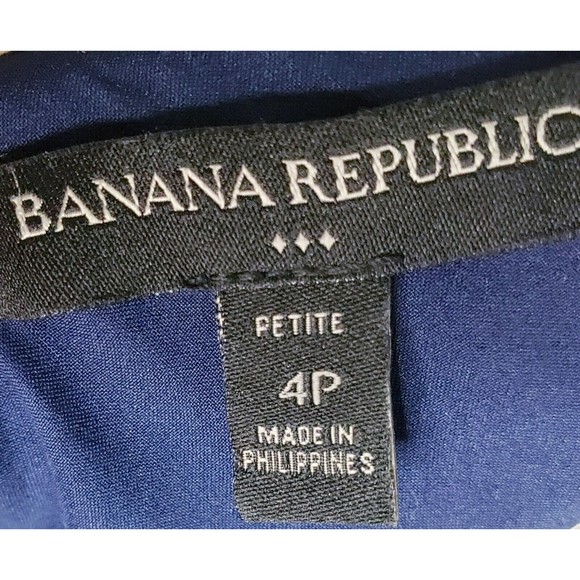 Banana Republic Sleeveless V-Neck Lined Tweed Sheath Petite Womens Dress Size 4P - Picture 9 of 9